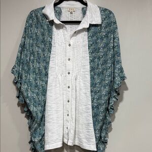 POL White Textured Knit Top